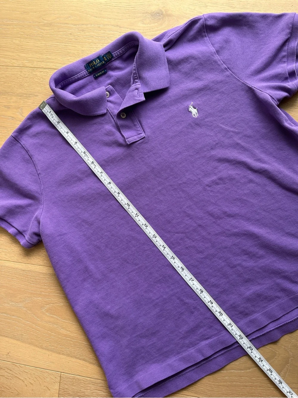 Ralph Lauren Kids Polo Shirt in Purple with White Pony